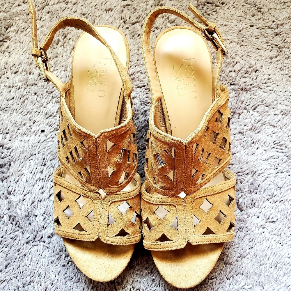 Fanco Sarto platform wedge sandals - Picture 3 of 5